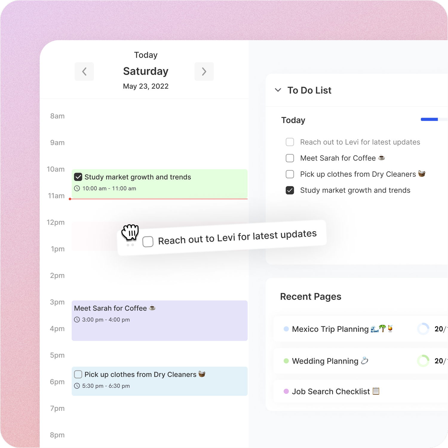 ByDesign feature, drag and drop, time-boxing